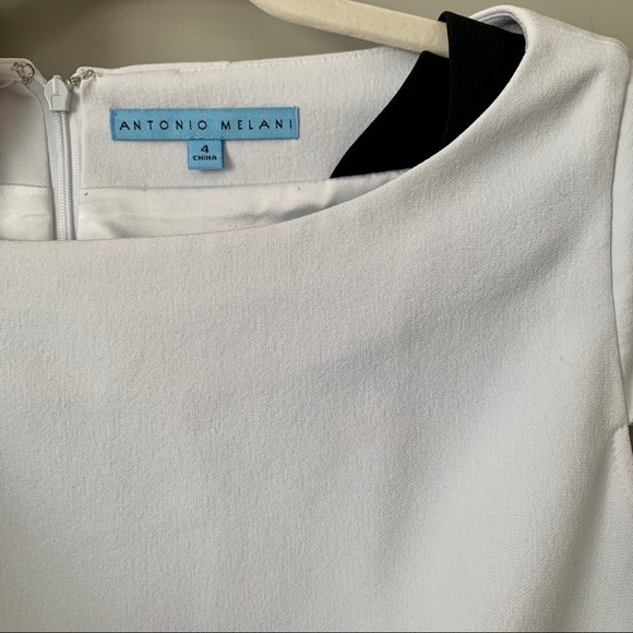 White and Black Antonio Melani Sheath Dress - Picture 4 of 4